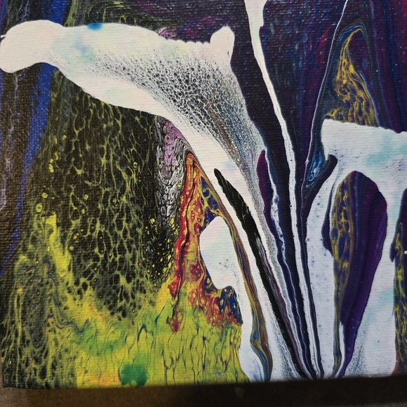 HANDCRAFTED Abstract 2pc Painting HANDMADE HANDPAINTED Wall Art Decor Artwork - Picture 15 of 17